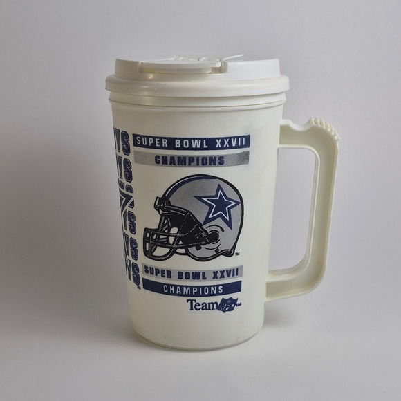 NFL Other - Vintage Dallas Cowboys Super Bowl XXVII Champions 22oz Travel Mug Cup Team NFL